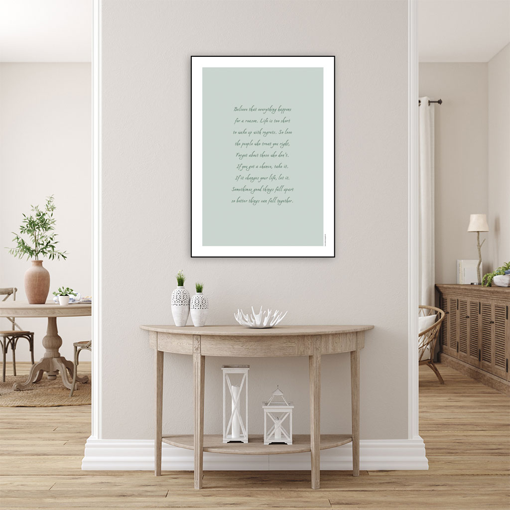 Plakat med livscitatet "Believe..." - Billede 18