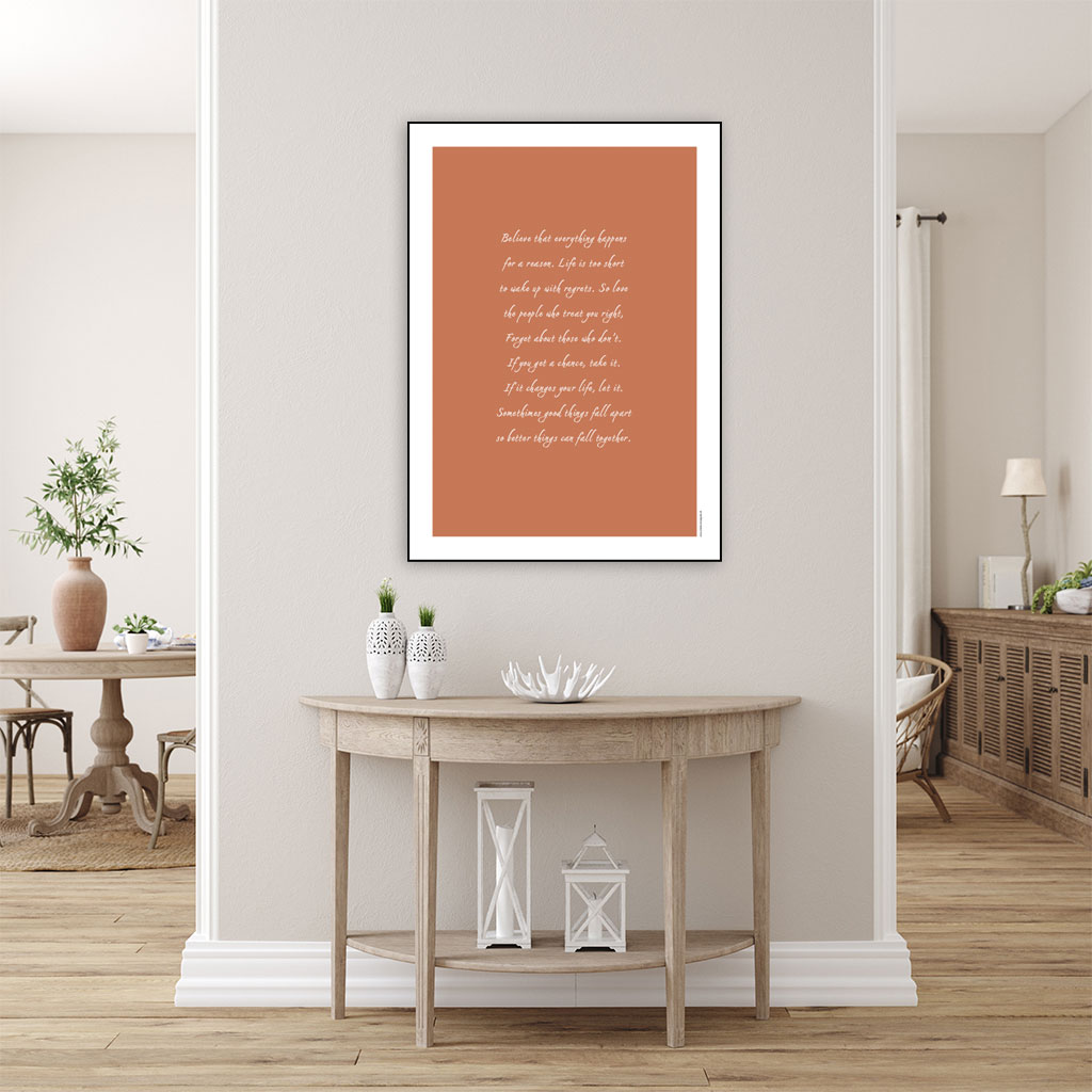 Plakat med livscitatet "Believe..." - Billede 20
