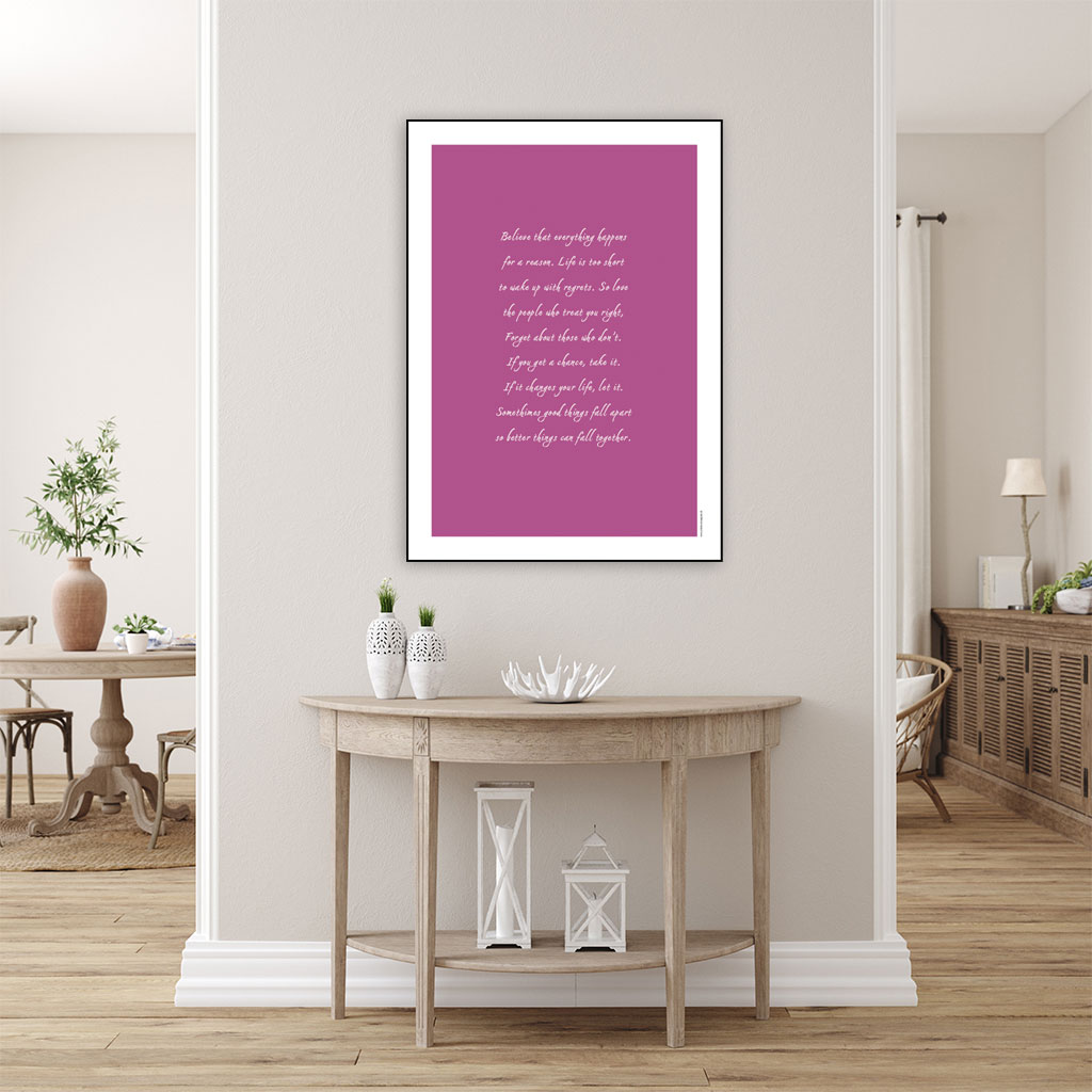 Plakat med livscitatet "Believe..." - Billede 22