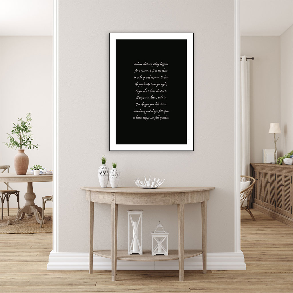 Plakat med livscitatet "Believe..." - Billede 24