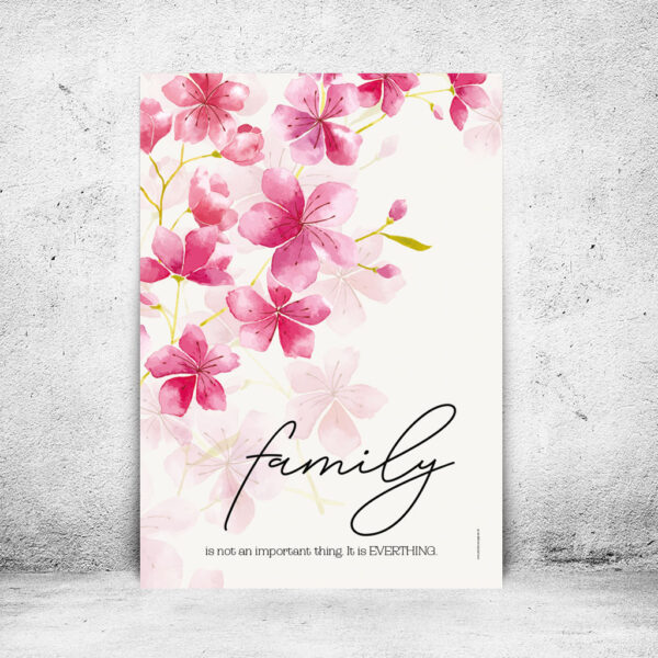 Familieplakat - family is everything... - Billede 3