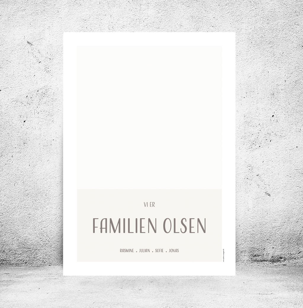 Familieplakat "Vi er familien..." - Billede 4