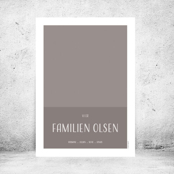 Familieplakat "Vi er familien..." - Billede 6