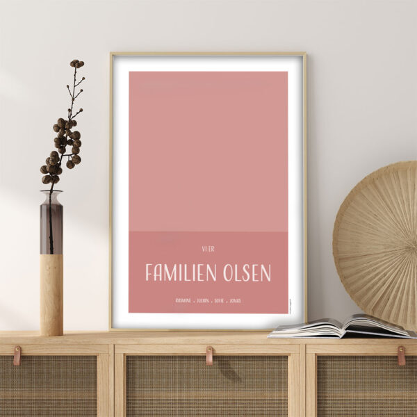 Familieplakat "Vi er familien..." - Billede 7