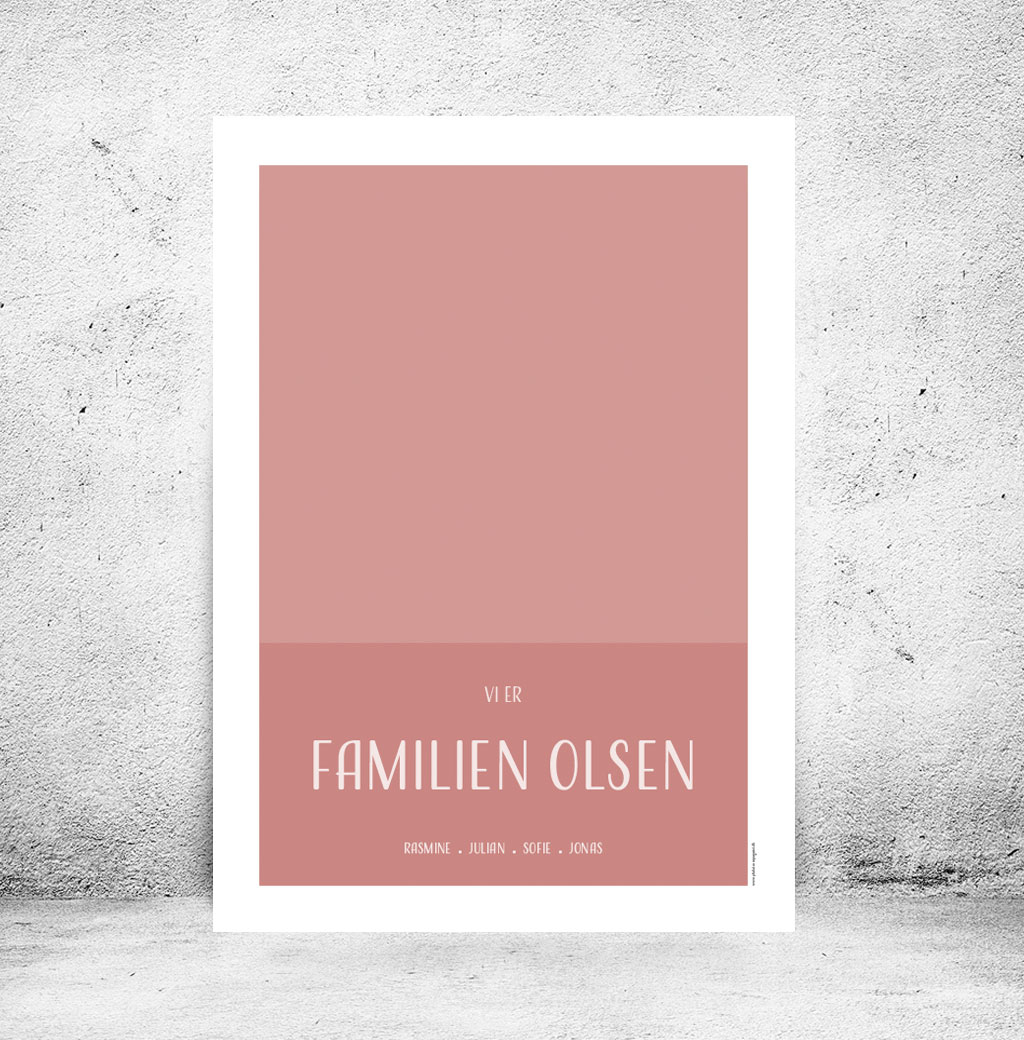 Familieplakat "Vi er familien..." - Billede 8