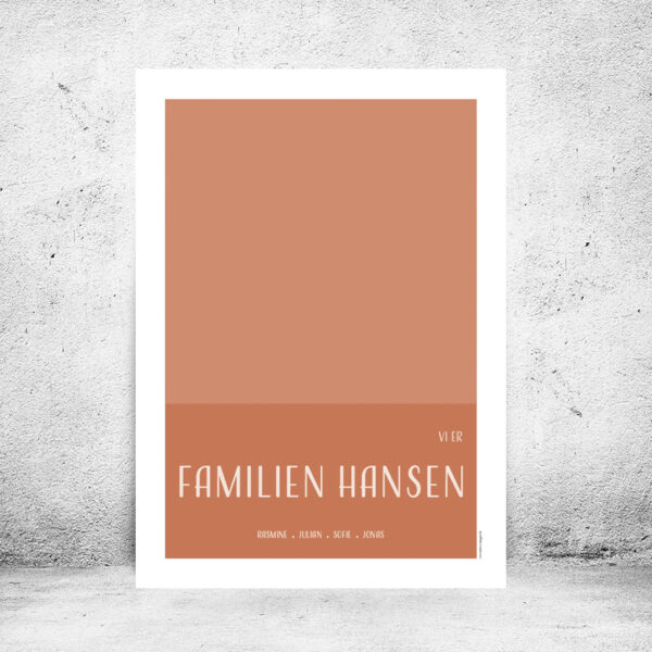Familieplakat "Vi er familien..." - Billede 18