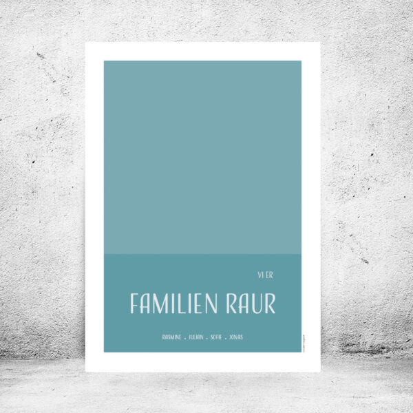 Alternative view of Familieplakat "Vi er familien..."