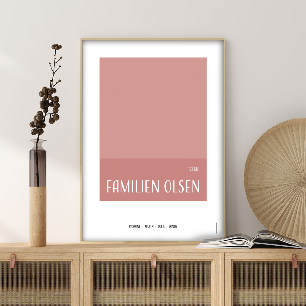 Familieplakat "Vi er familien..." - Billede 53