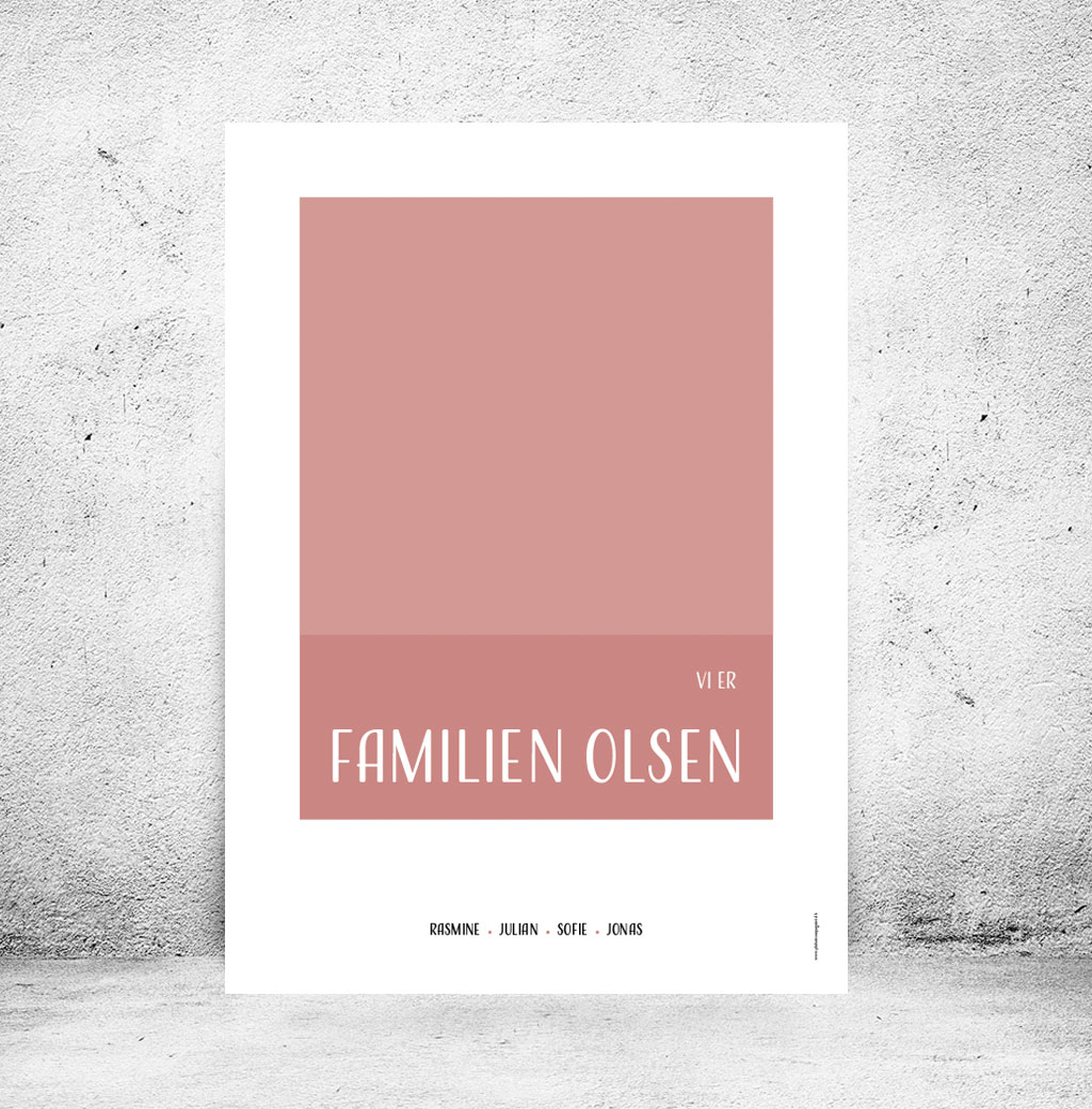 Familieplakat "Vi er familien..." - Billede 54
