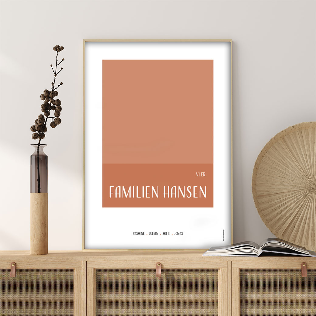 Familieplakat "Vi er familien..." - Billede 63