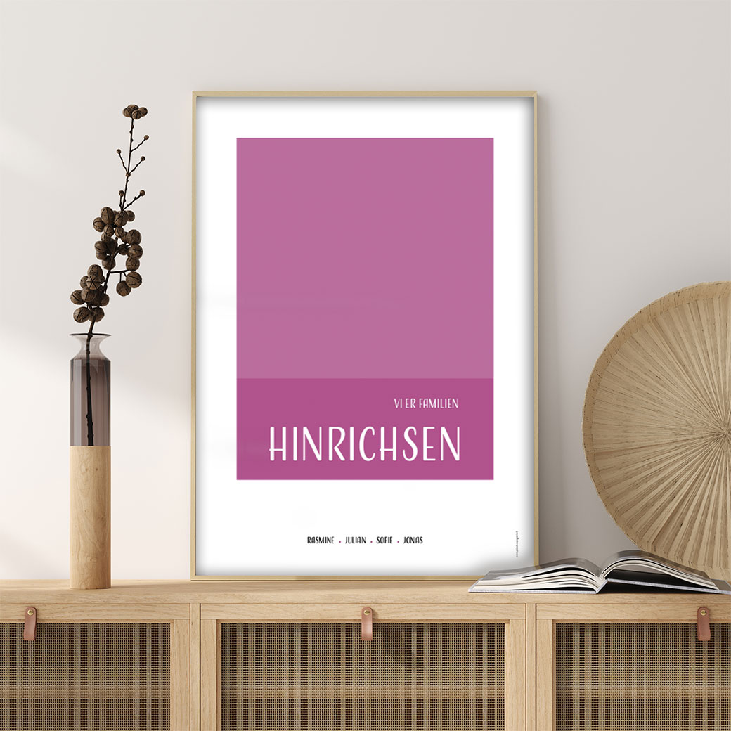 Familieplakat "Vi er familien..." - Billede 65