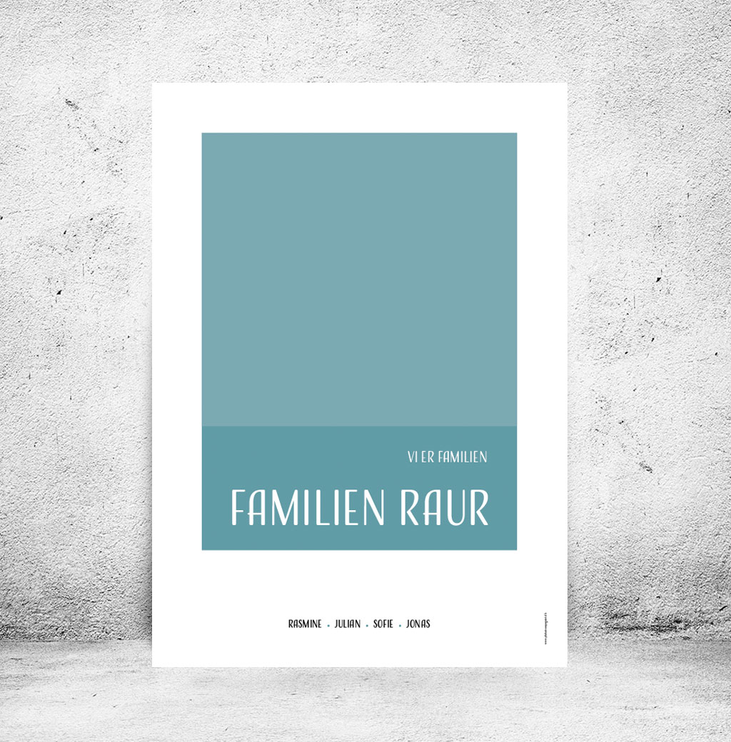 Familieplakat "Vi er familien..." - Billede 72