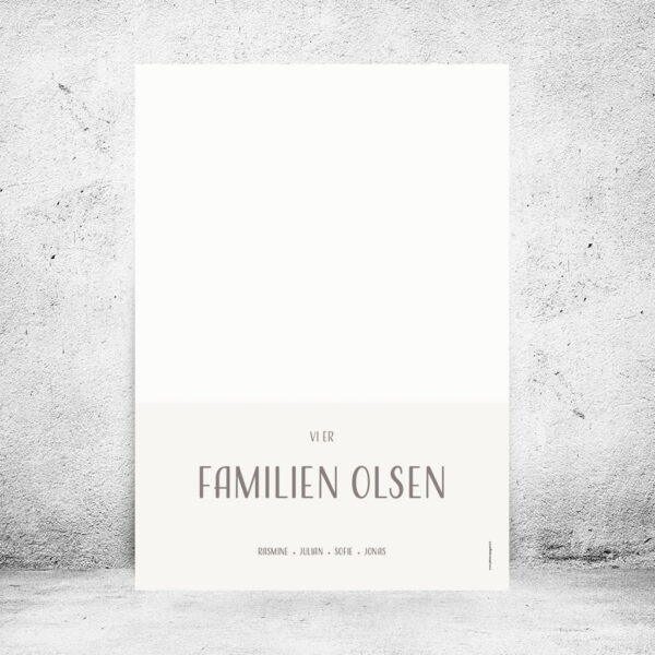 Familieplakat "Vi er familien..." - Billede 26