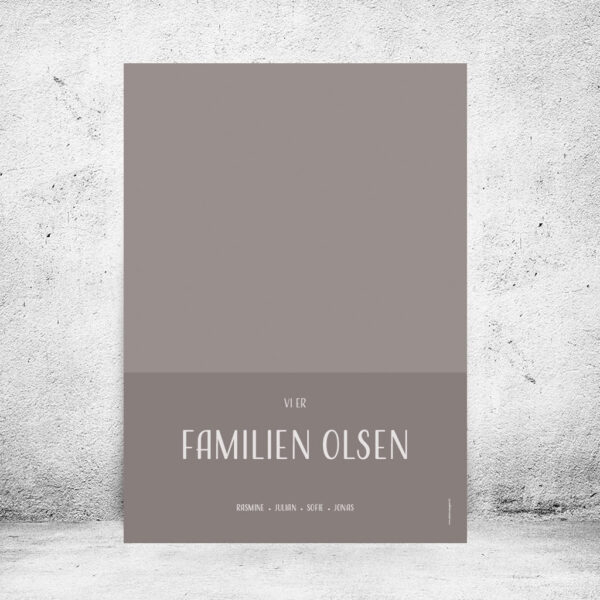 Familieplakat "Vi er familien..." - Billede 28
