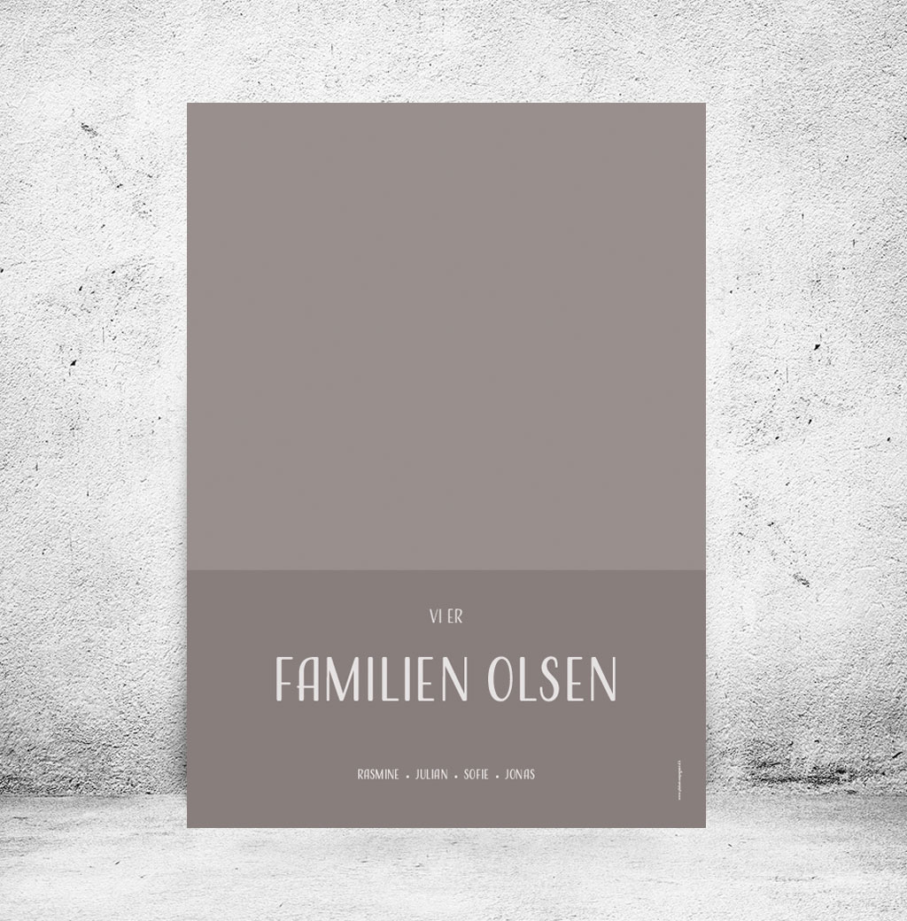 Familieplakat "Vi er familien..." - Billede 28