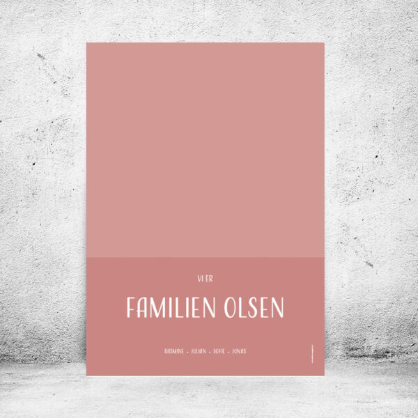 Familieplakat "Vi er familien..." - Billede 30