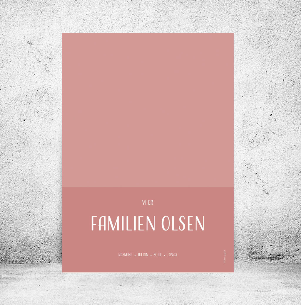Familieplakat "Vi er familien..." - Billede 30
