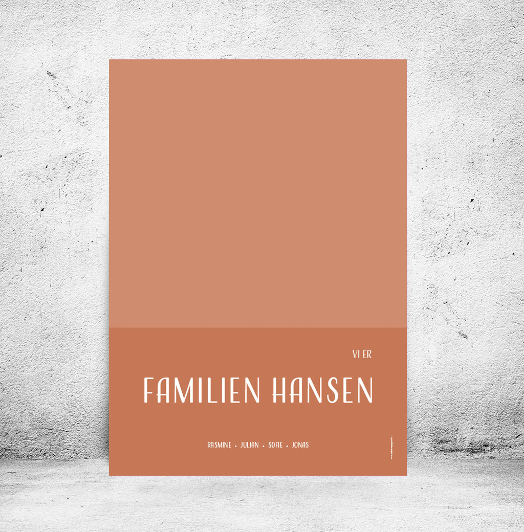 Familieplakat "Vi er familien..." - Billede 40