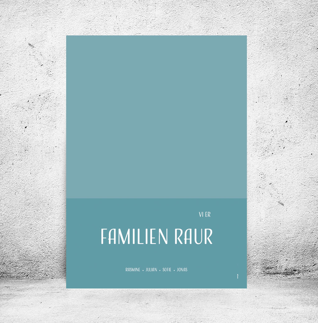 Familieplakat "Vi er familien..." - Billede 48